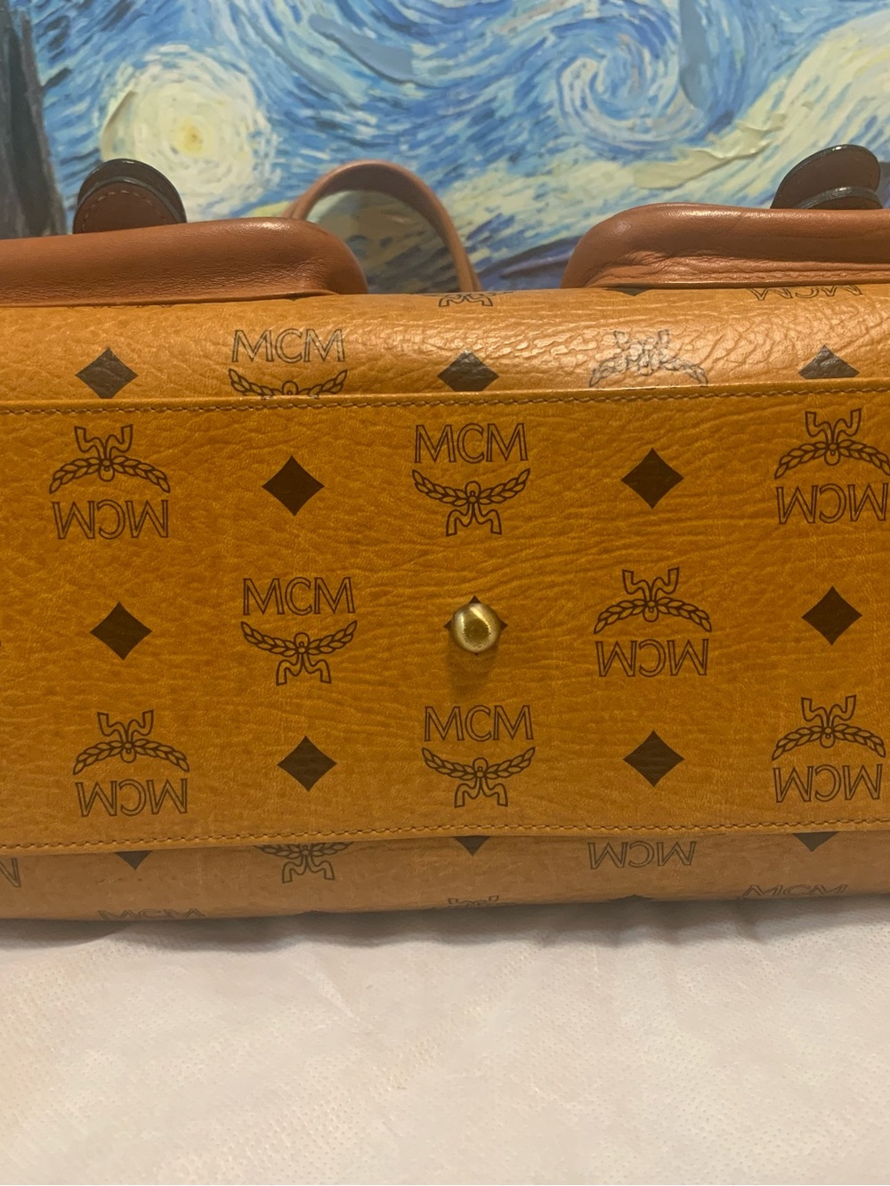 MCM Cognac handbag / shoulder bag limited Edition with COA - Picture 5 of 14